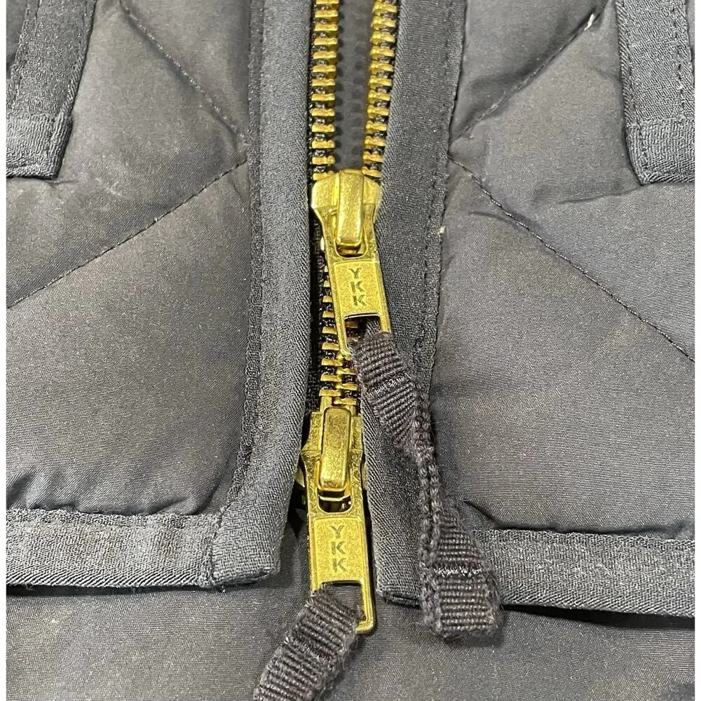 J. Crew Quilted Puffer Vest Women XXS Blue Down Insulated Casual Hiking Gorpcore
